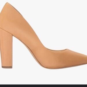 Jessica Simpson Block Heel Soft Leather Camel Color Pumps Heels NEW Sz 10